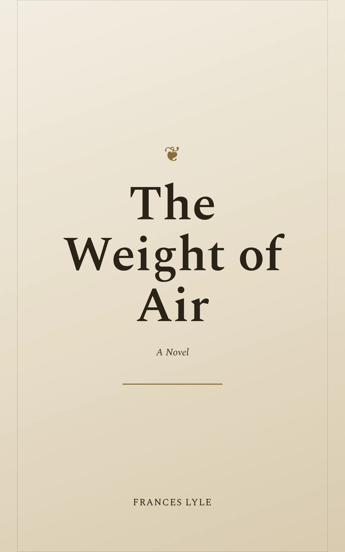 The Weight of Air — cover