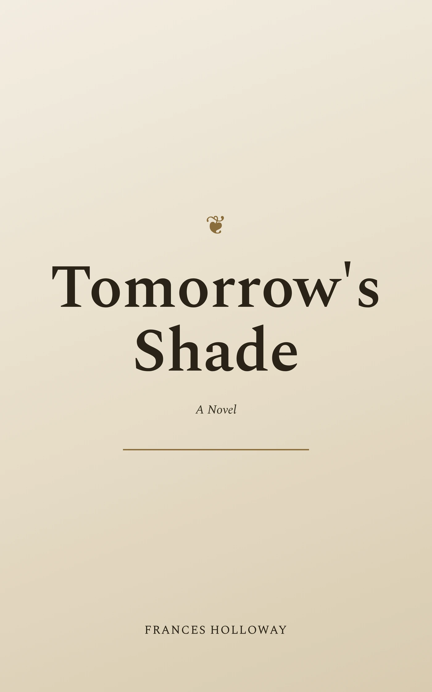 Tomorrow's Shade — cover