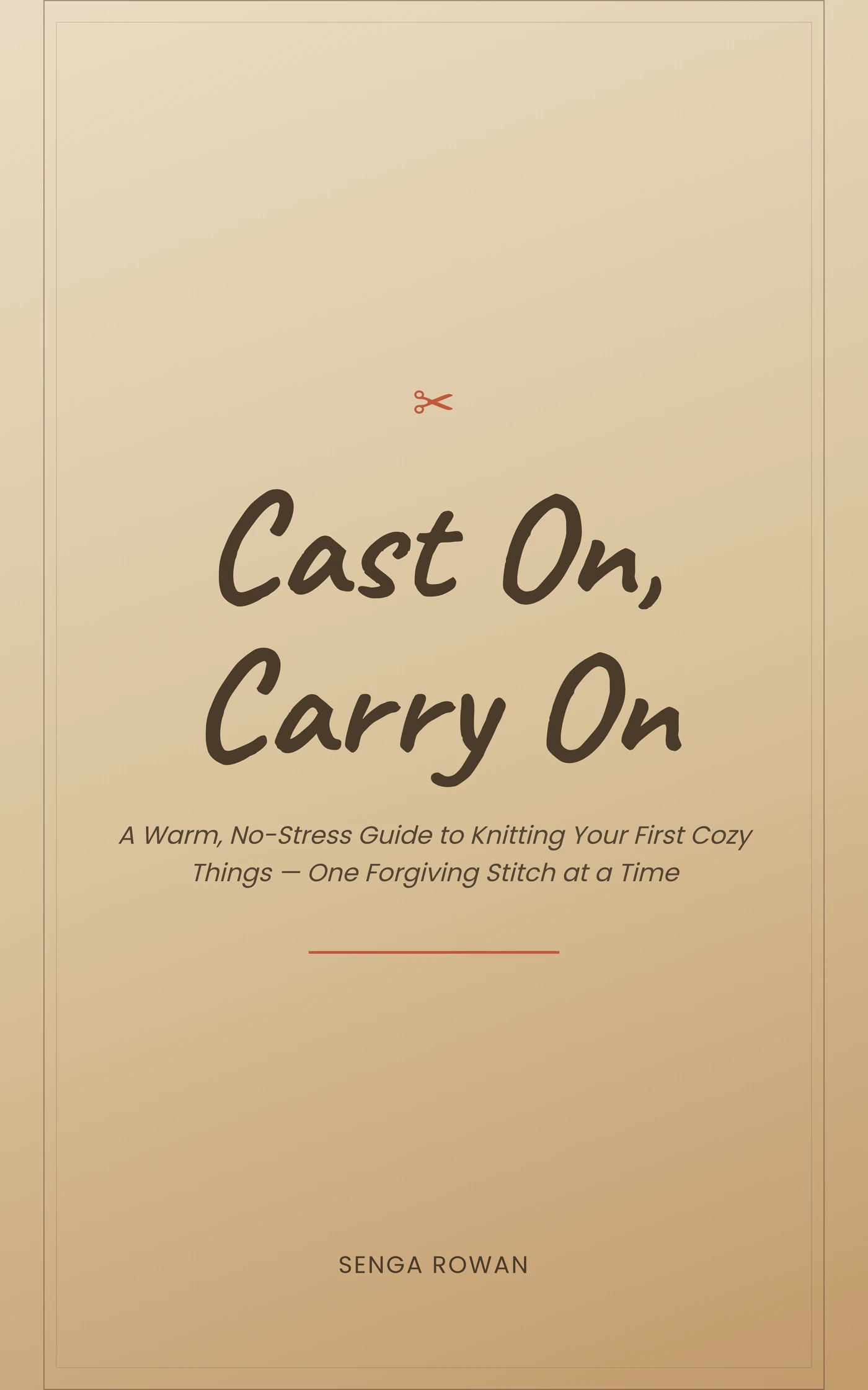 Cast On, Carry On — cover