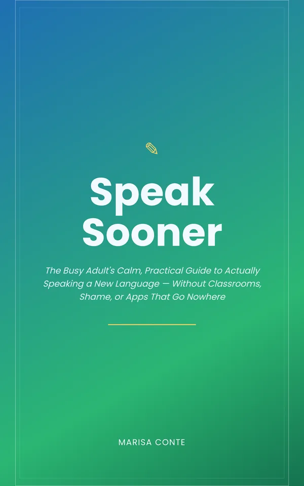 Speak Sooner — cover