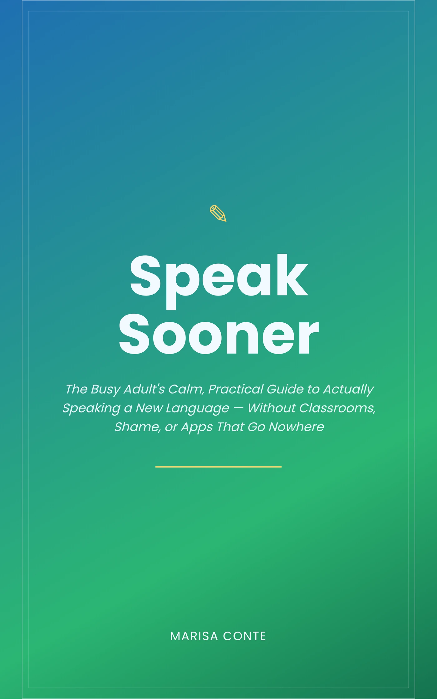 Speak Sooner — cover