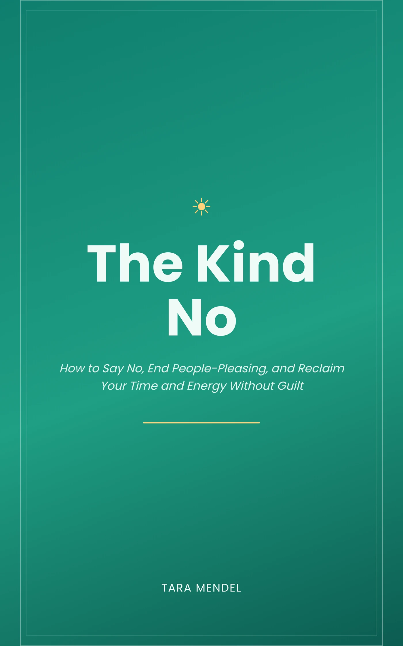 The Kind No — cover
