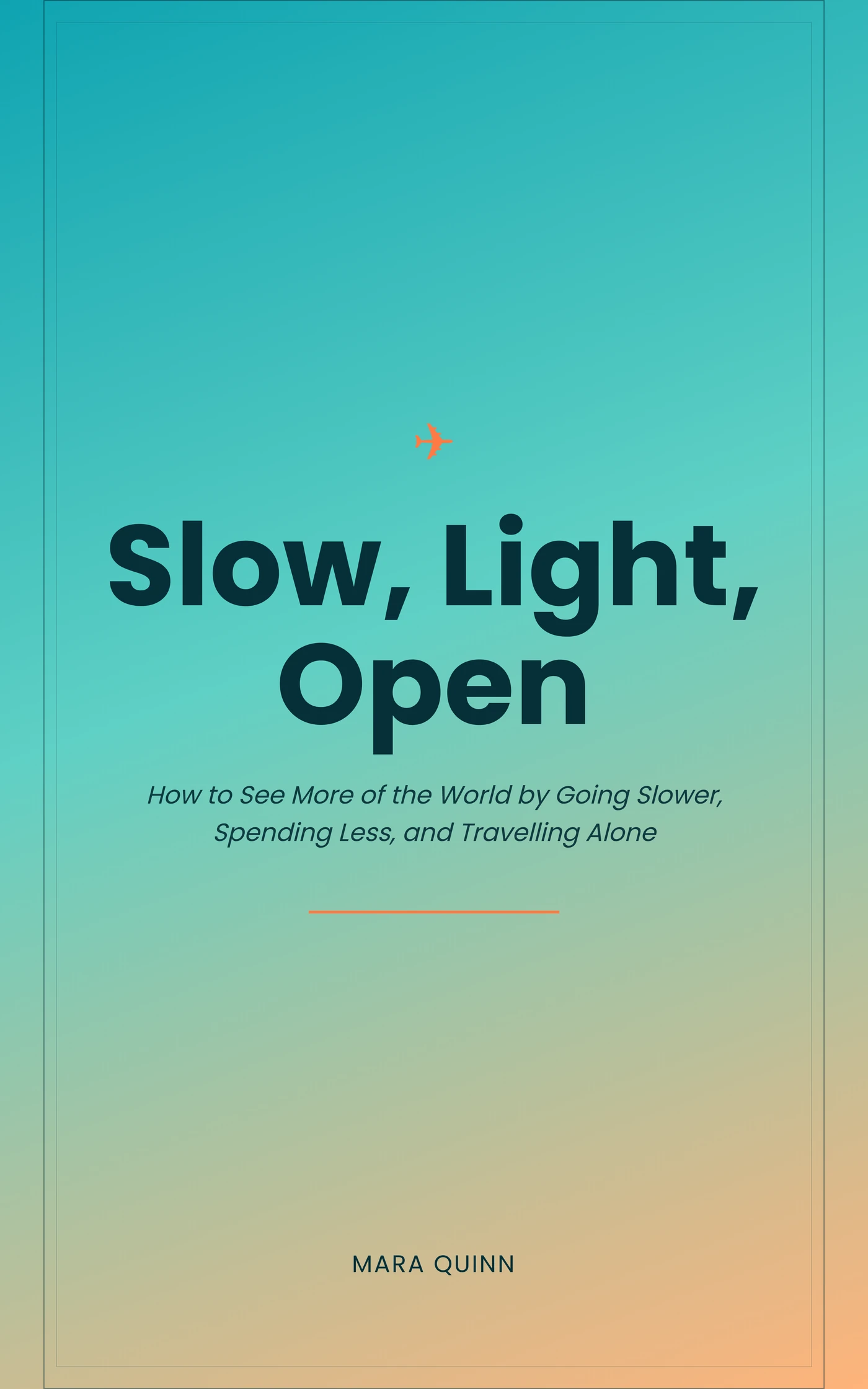Slow, Light, Open — cover